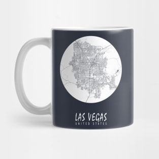 Las Vegas, Nevada, USA City Map - Full Moon Mug